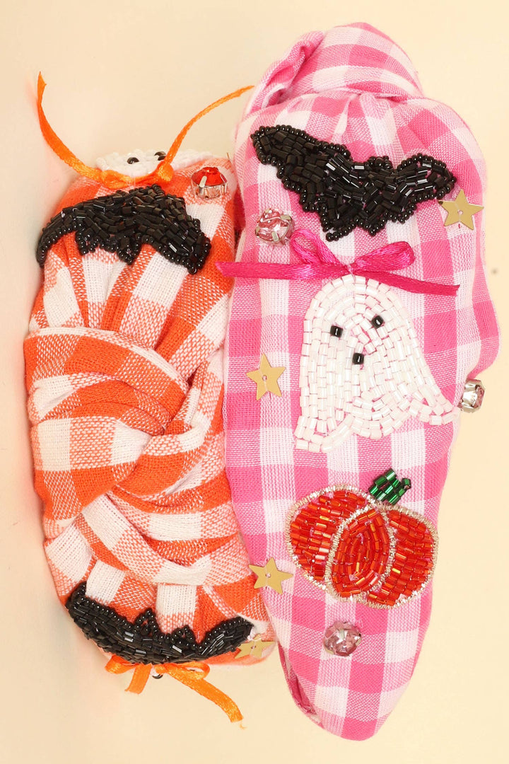 Spooky Chic Gingham Headband