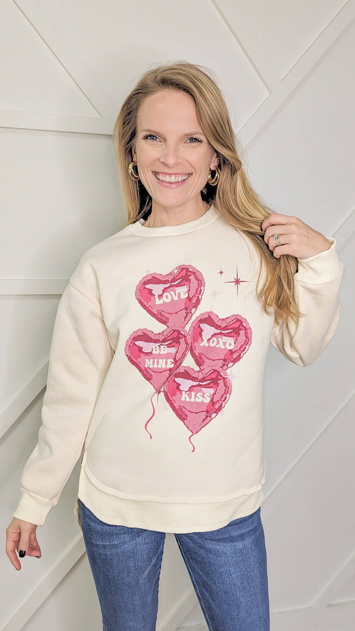 The Love Balloon Fleece Sweatshirt