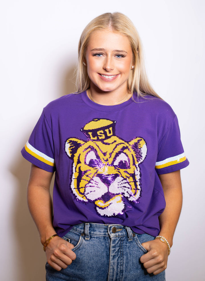 LSU Purple Vintage Tiger (Licensed) - Reg & Curvy