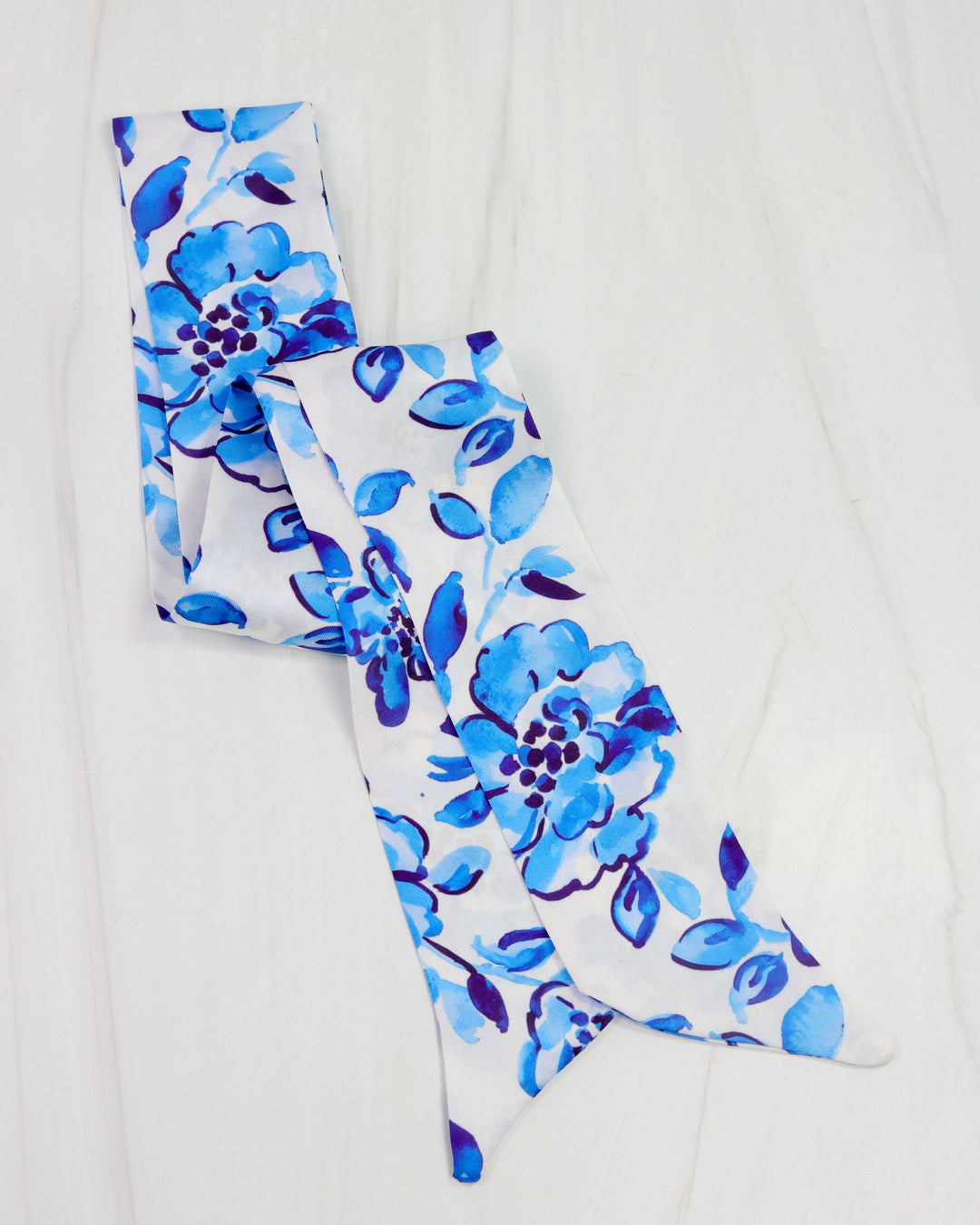 The Blue Belle Game Day Scarf – Floral Edition