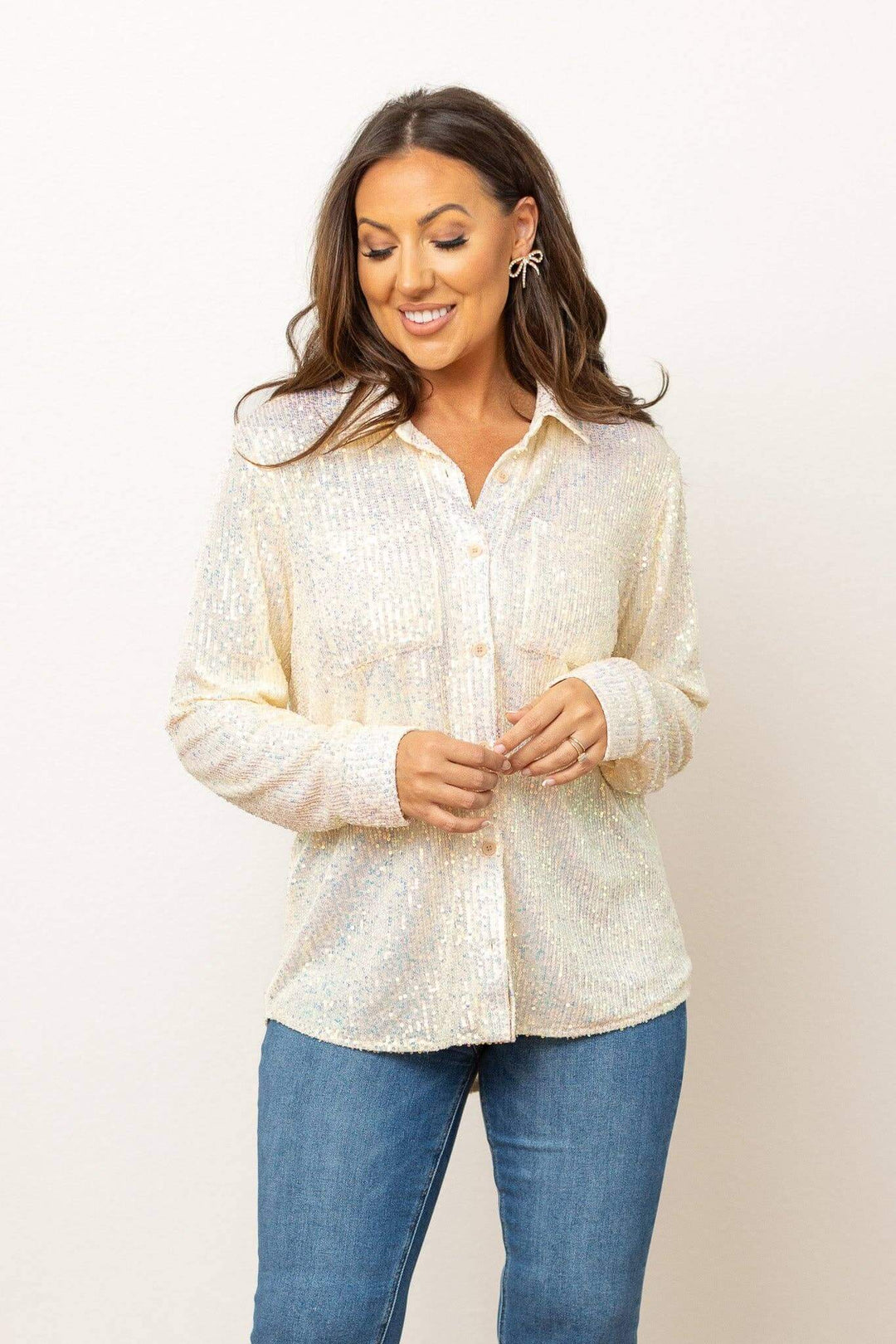 Shimmer & Shine Button Up - Curvy
