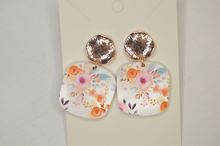 Autumn Bloom Acrylic Earrings