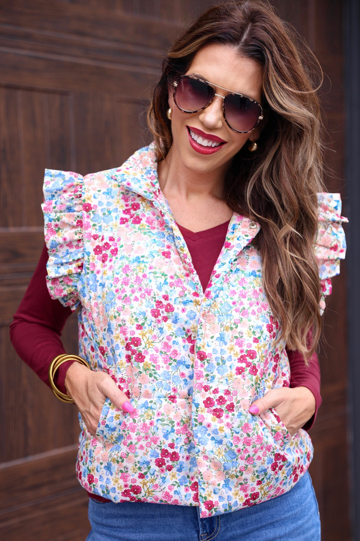 Garden Stroll Puffer Vest - Reg & Curvy
