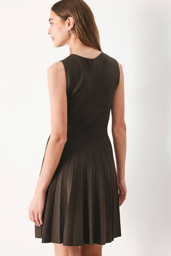 Espresso Hour Sweater Knit Dress