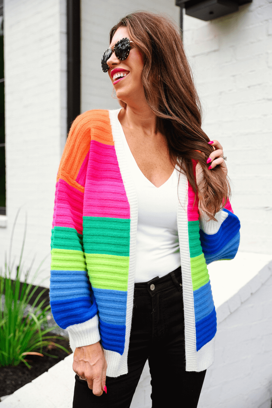 Rainbow Vibes Cardigan - Reg & Curvy