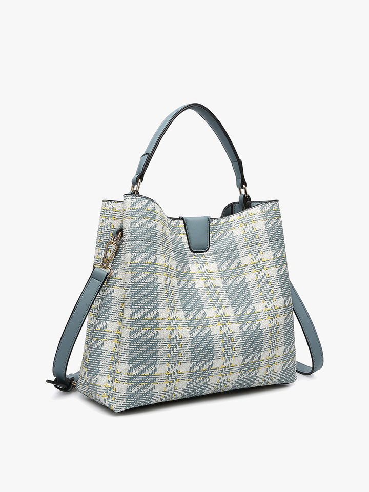 Blue Ridge Plaid Satchel