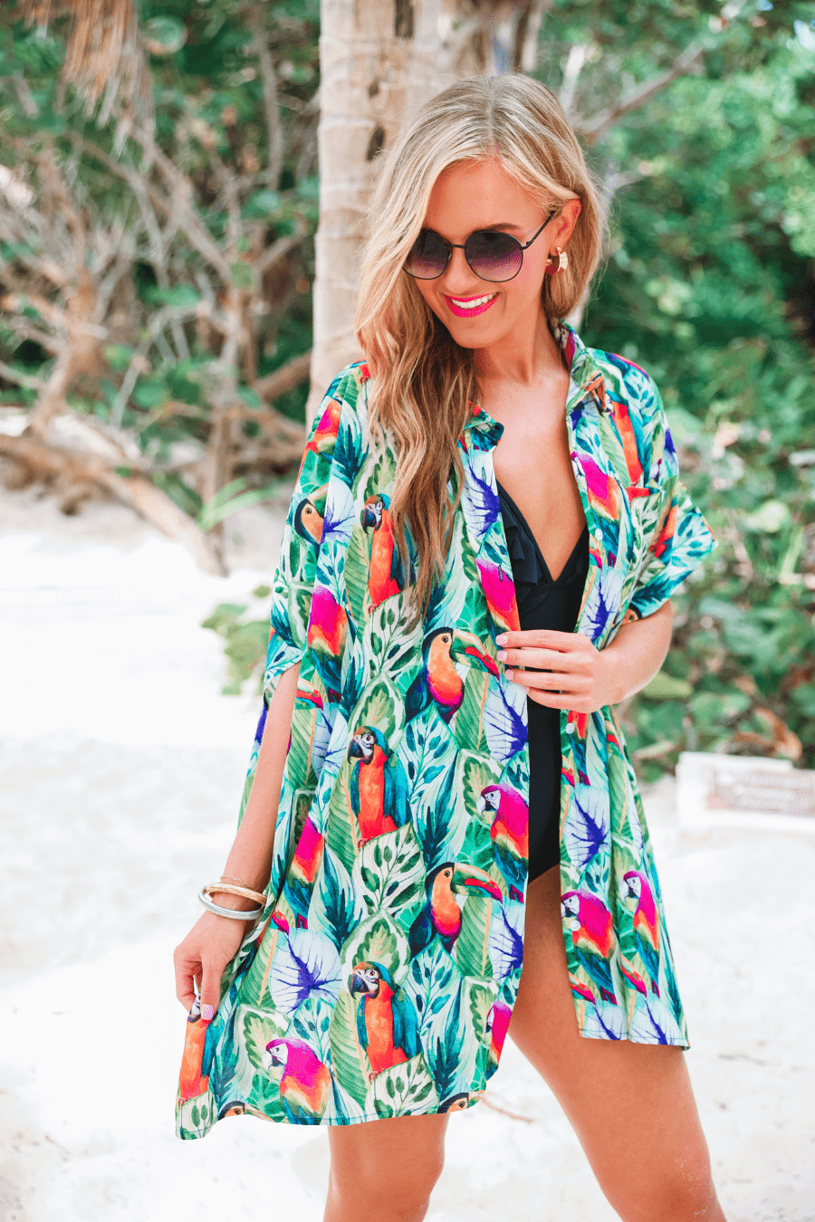 Birds of Paradise Cover Up - Lolo Viv Boutique