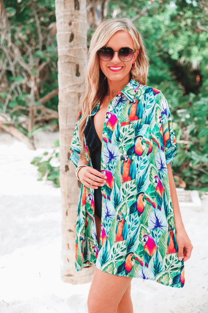 Birds of Paradise Cover Up - Lolo Viv Boutique