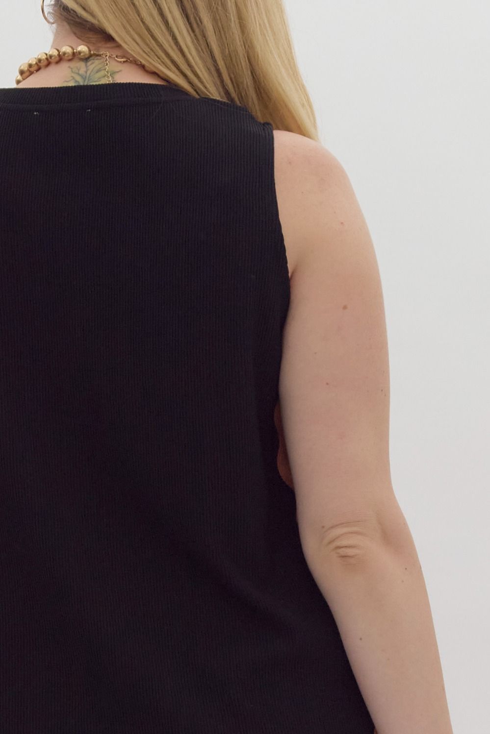 Black Ric Rac Midi Dress - Curvy