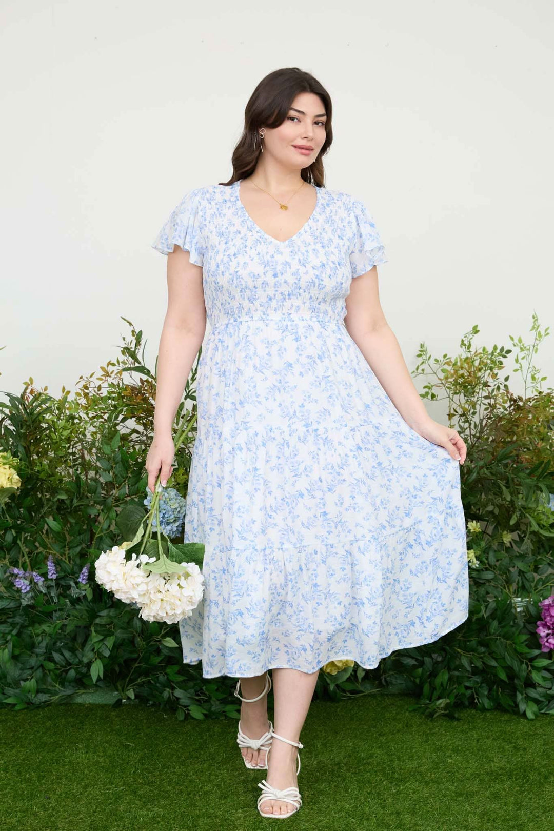 midi dress curvy Plus Size Krissy Tank Midi Dress