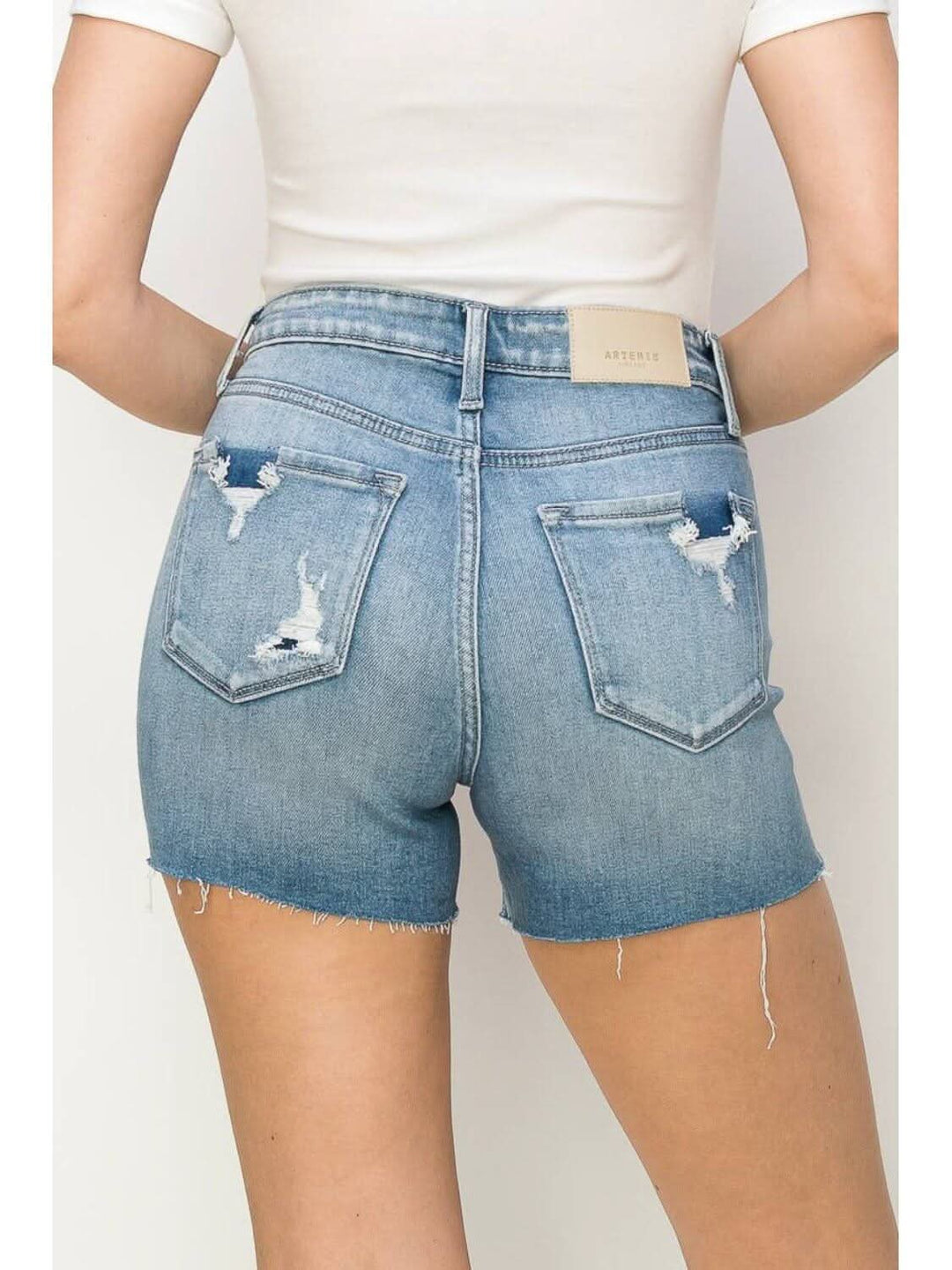 BLUE & RED STARS RHINESTONE HIGH RISE SHORTS - Lolo Viv Boutique