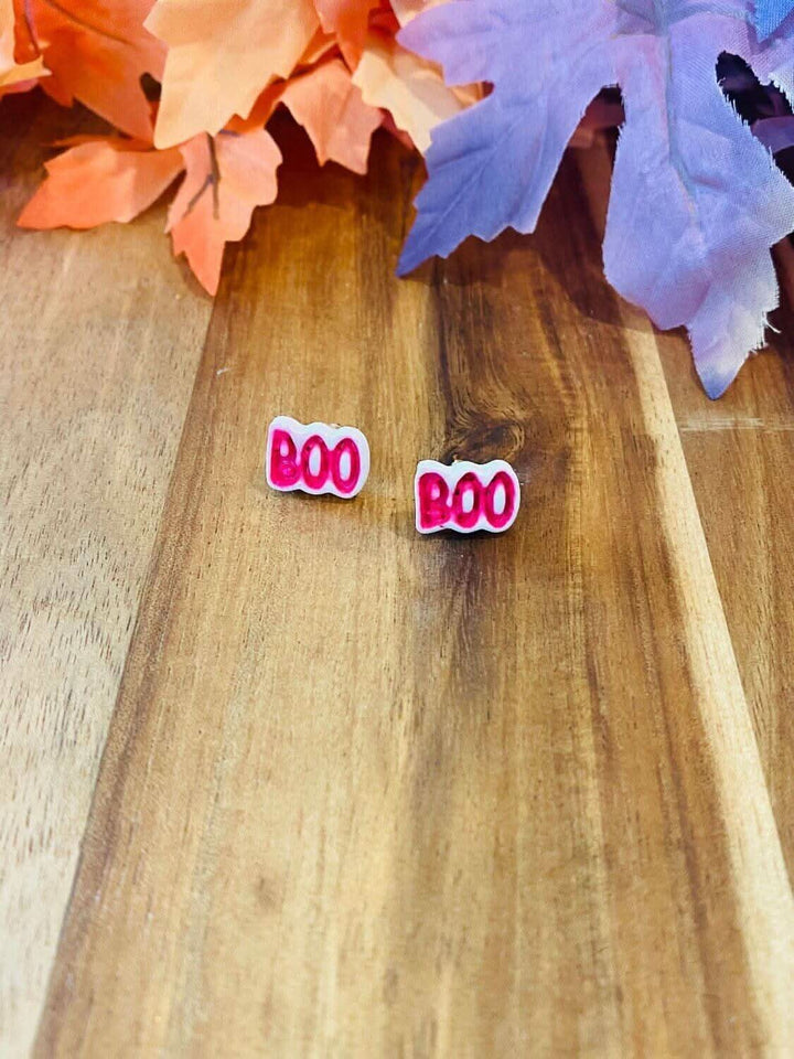 BOO Stud Earrings - 3 Colors - Lolo Viv Boutique