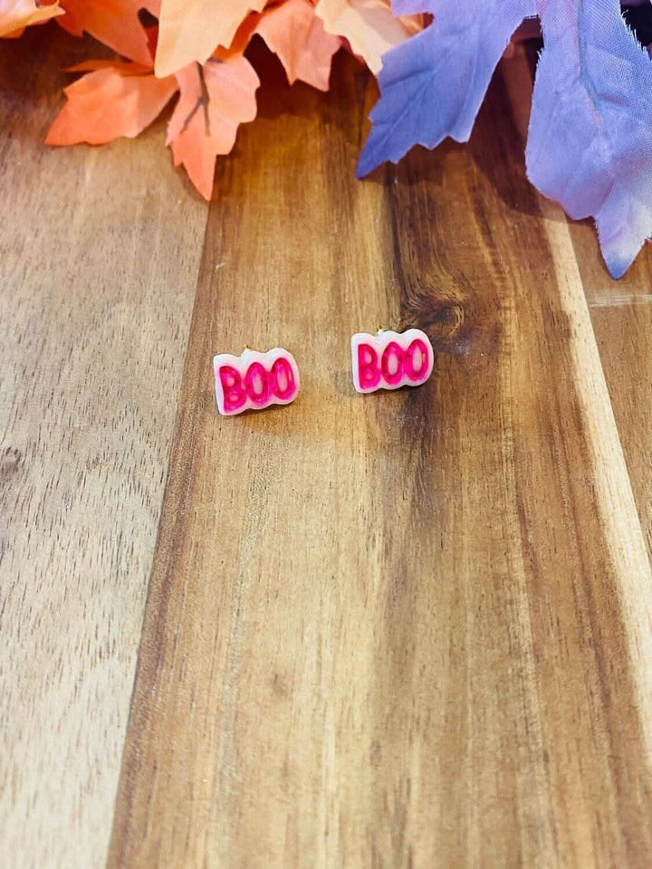 BOO Stud Earrings - 3 Colors - Lolo Viv Boutique