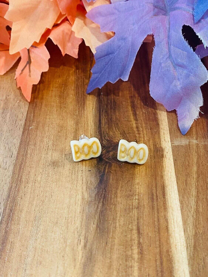 BOO Stud Earrings - 3 Colors - Lolo Viv Boutique