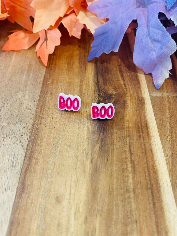 BOO Stud Earrings - 3 Colors - Lolo Viv Boutique