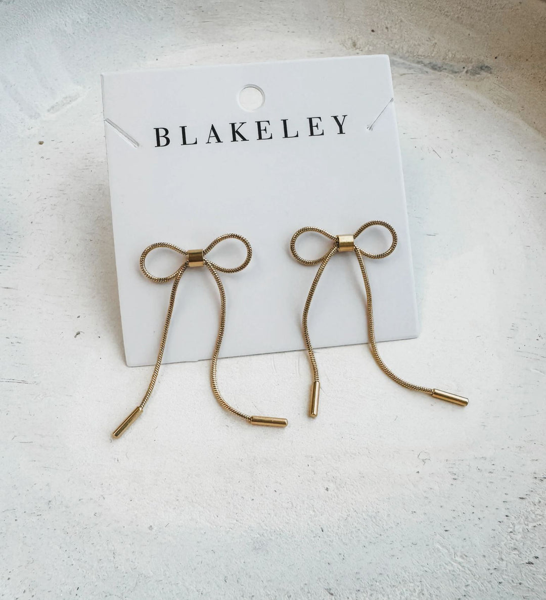 Dainty Bow Drop Earrings