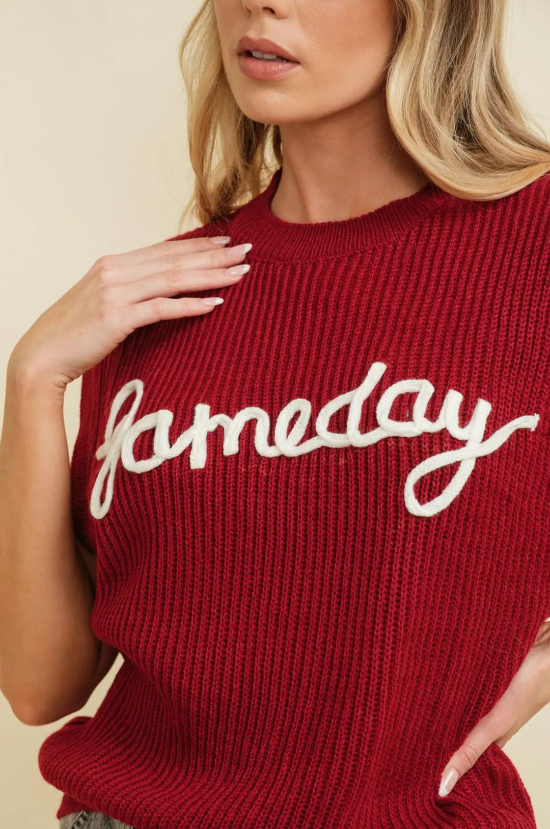 GAMEDAY Sleeveless Sweater in 4 Colors