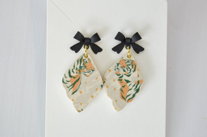 Tiger Belle Bow Earrings