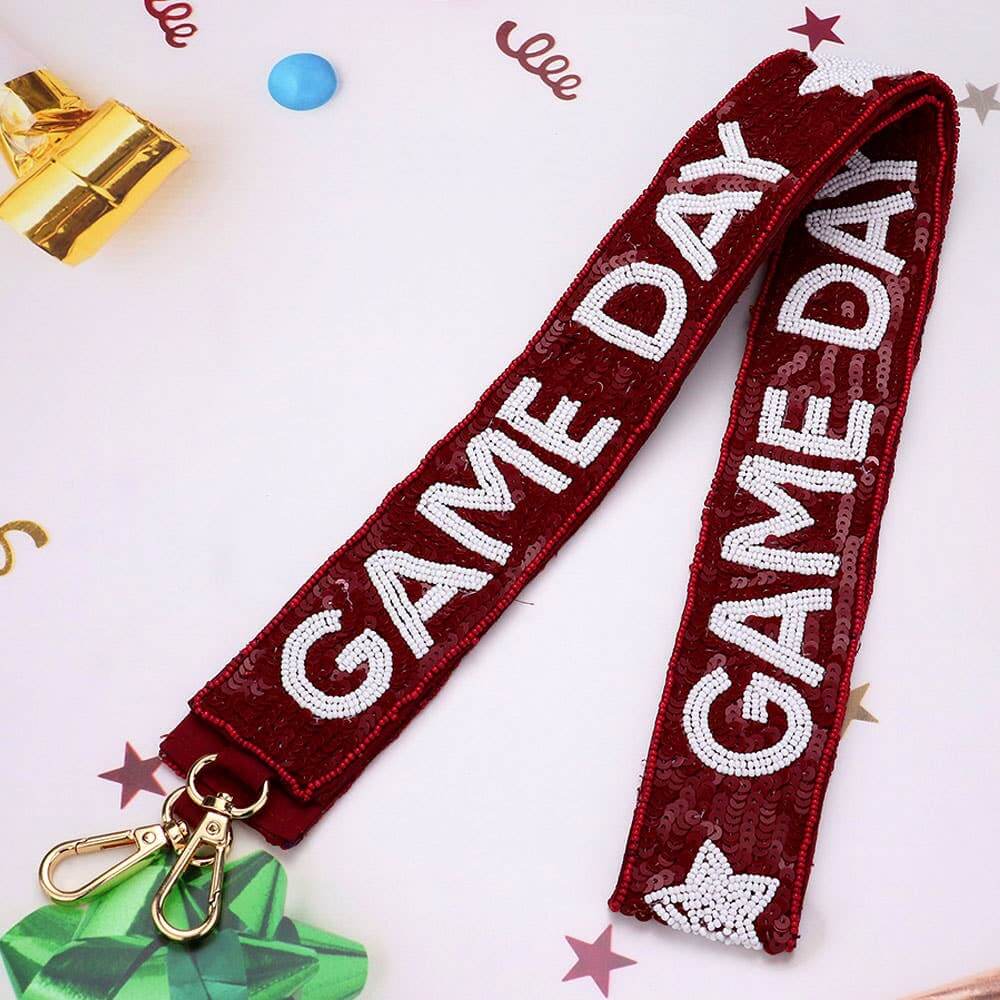 Game Day Beaded Purse Strap - Multiple Colors