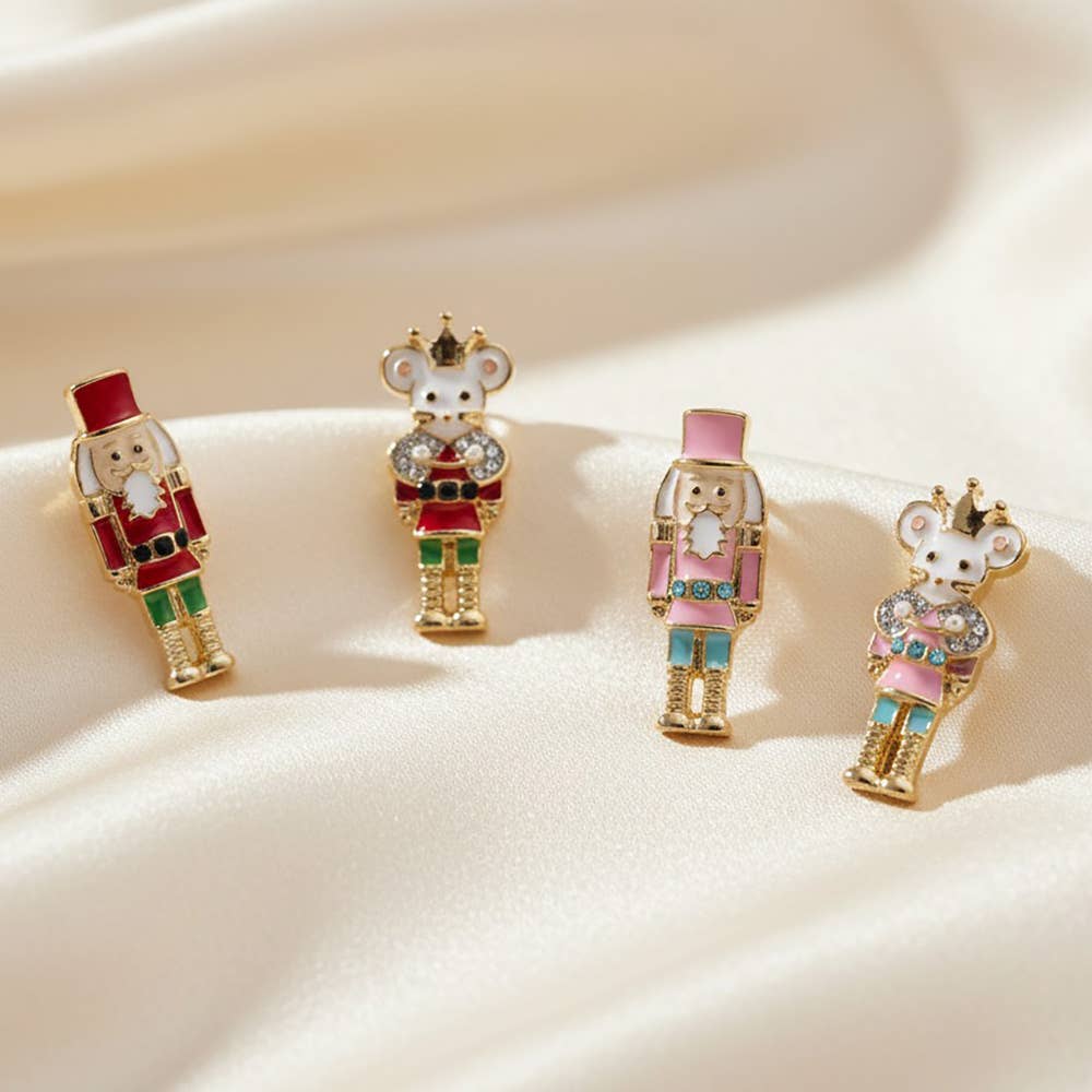 Nutcracker Enchantment Stud Earrings