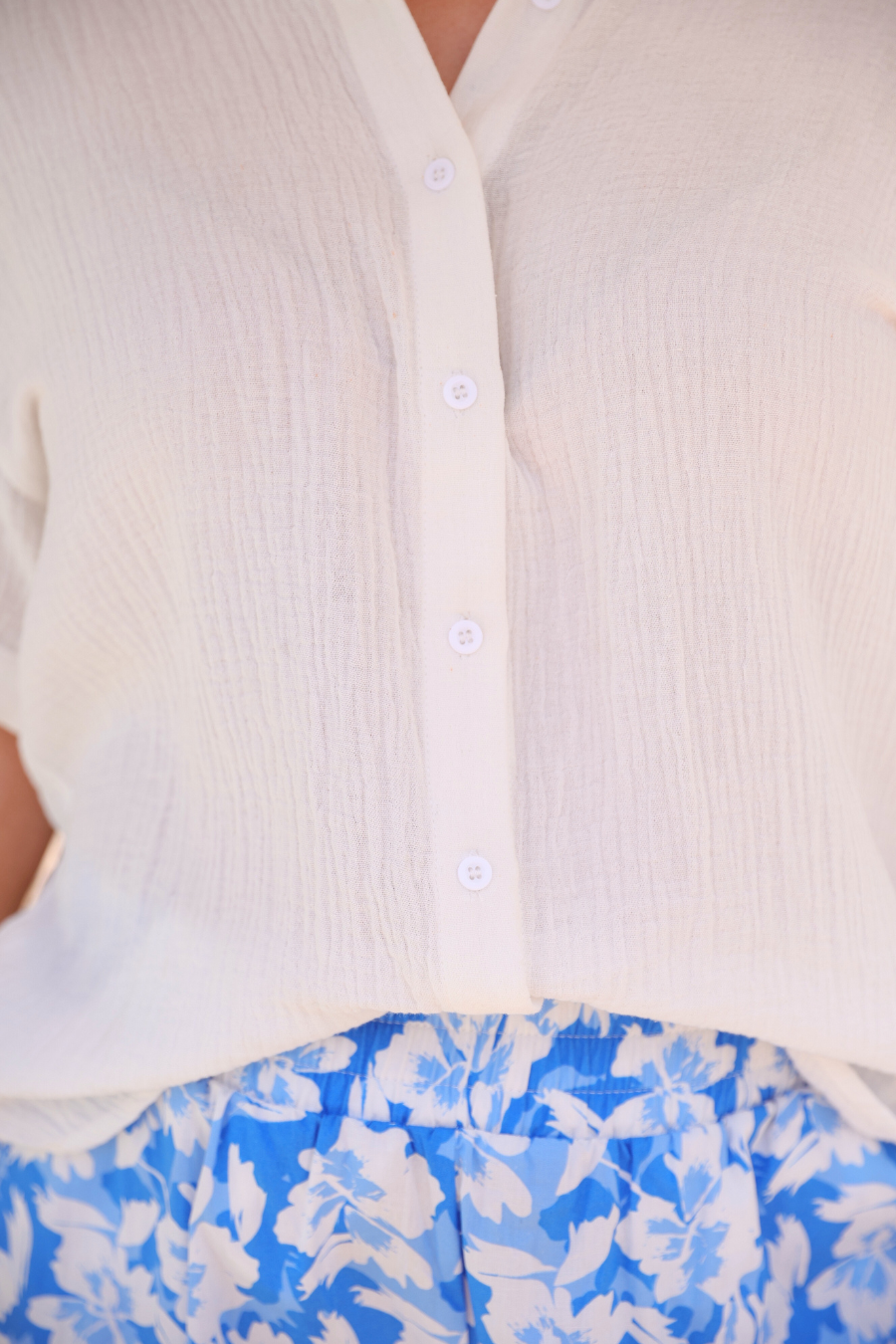 The Everyday Breeze Gauze Button-Down - Reg & Curvy