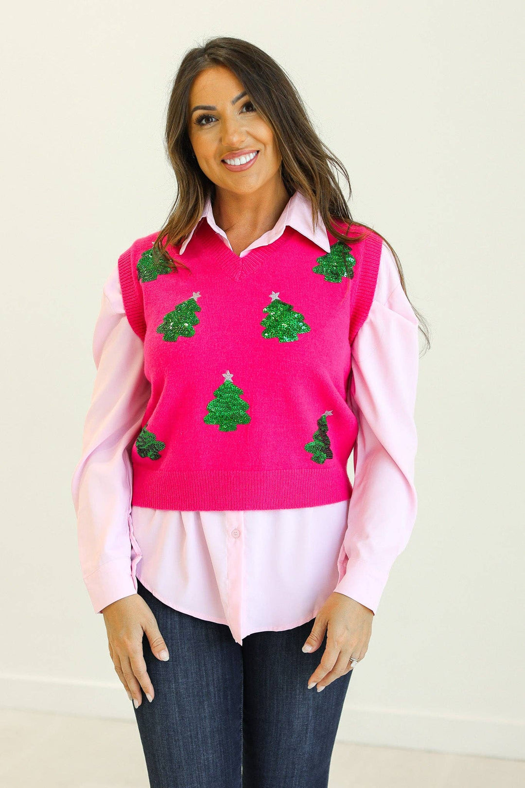 Merry & Bright Sweater Vest - Reg & Curvy