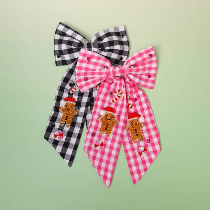 Sugar & Spice Gingham Bow