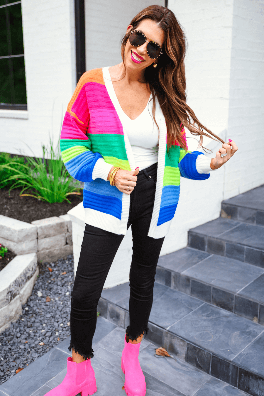 Rainbow Vibes Cardigan - Reg & Curvy