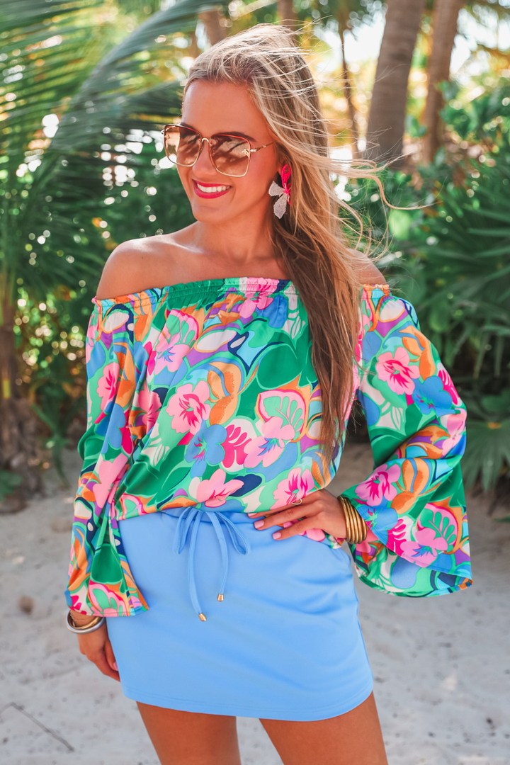 Tropic State of Mind Off Shoulder Top - Reg & Curvy