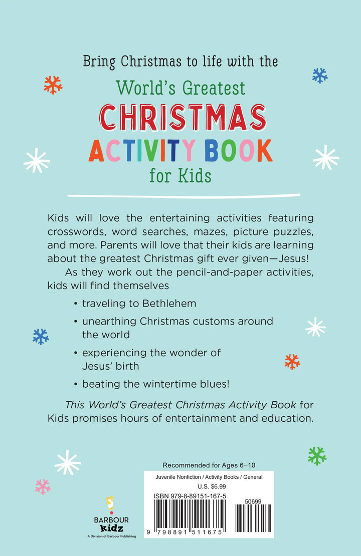 World's Greatest Christmas Activity Book for Kids