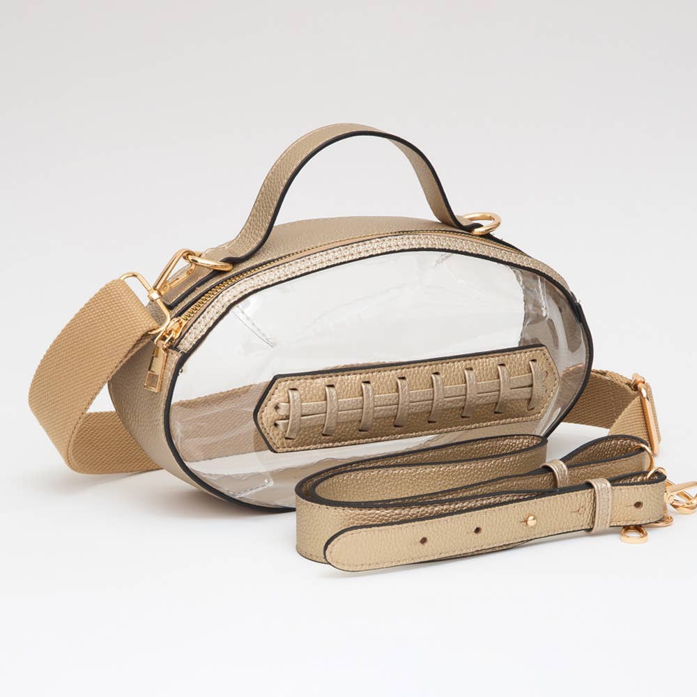 Football Shaped Crossbody Bag - Multiple Colors