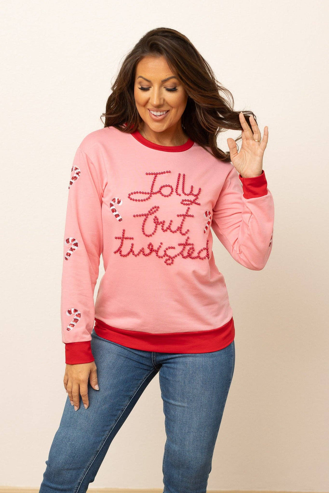 Candy Cane Chaos Sweatshirt - Reg & Curvy