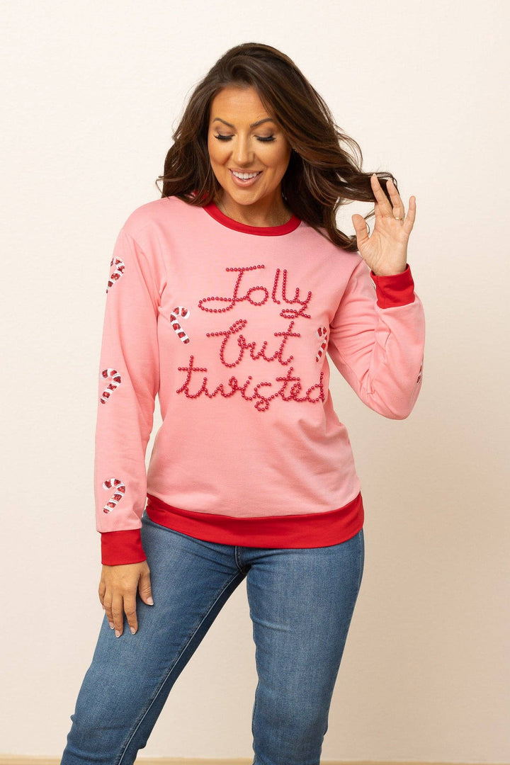 Candy Cane Chaos Sweatshirt - Reg & Curvy