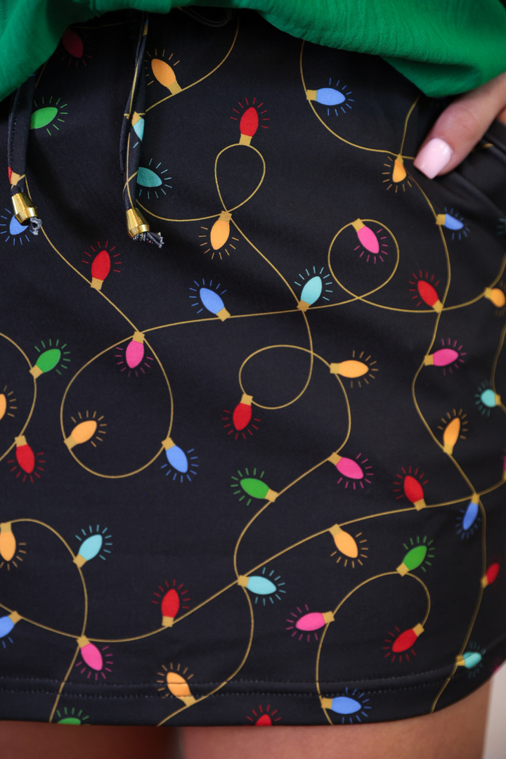The Twinkle & Tinsel Lights Skort - Reg & Curvy