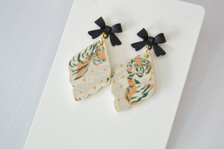 Tiger Belle Bow Earrings