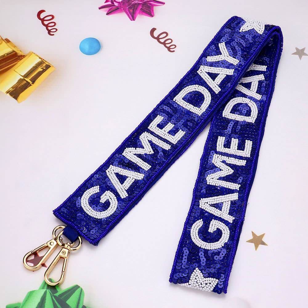 Game Day Beaded Purse Strap - Multiple Colors