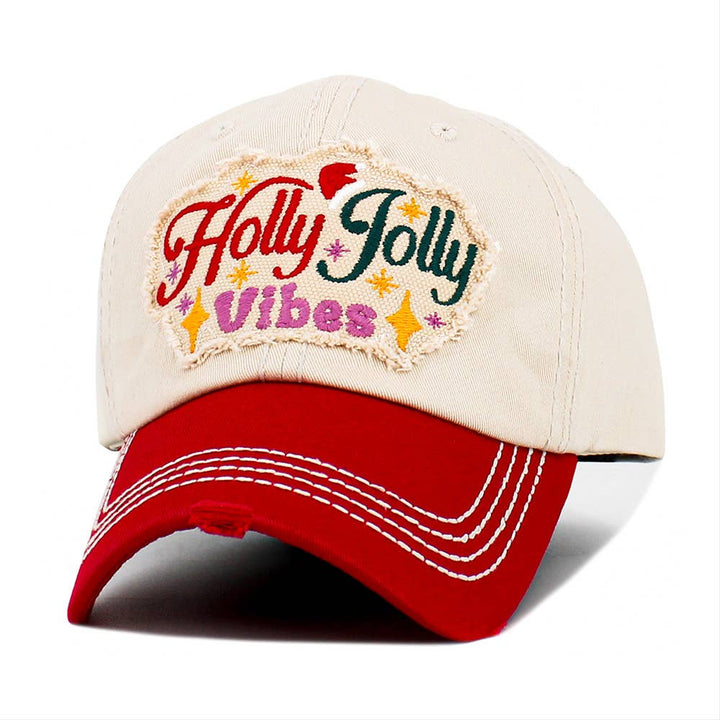 Holly Jolly Vibes Baseball Cap