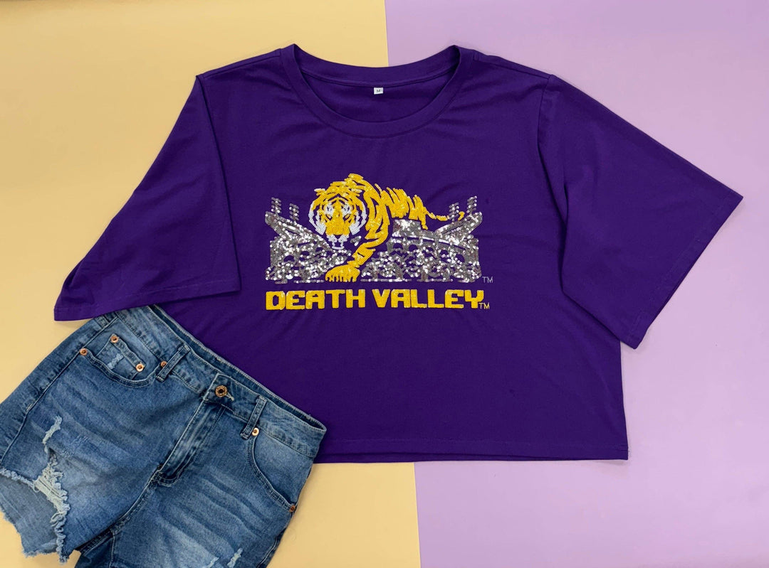 Mike Over Tiger Stadium LSU (LICENSED) - Reg & Curvy