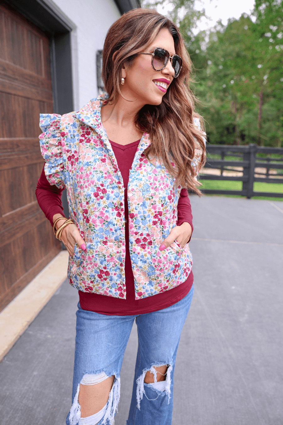 Garden Stroll Puffer Vest - Reg & Curvy