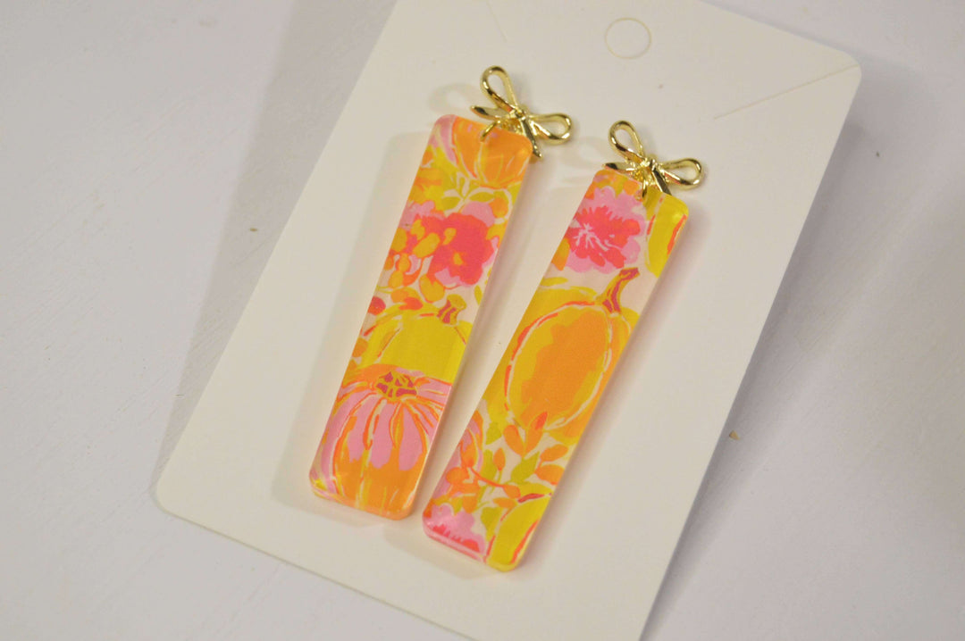 Pumpkin Patch Glam Earrings
