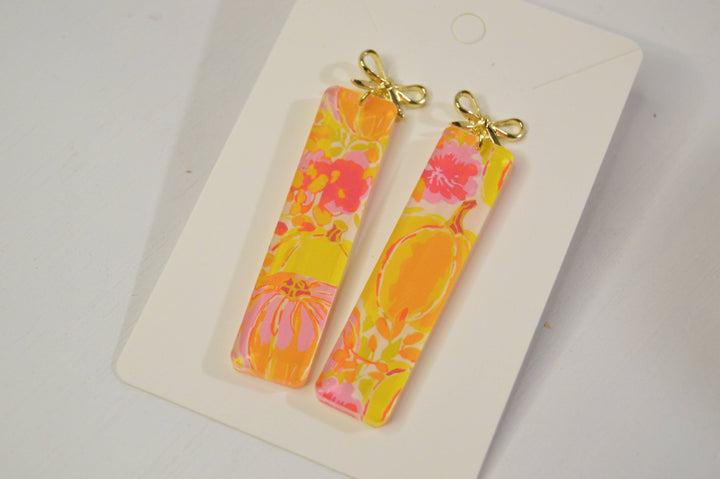 Pumpkin Patch Glam Earrings