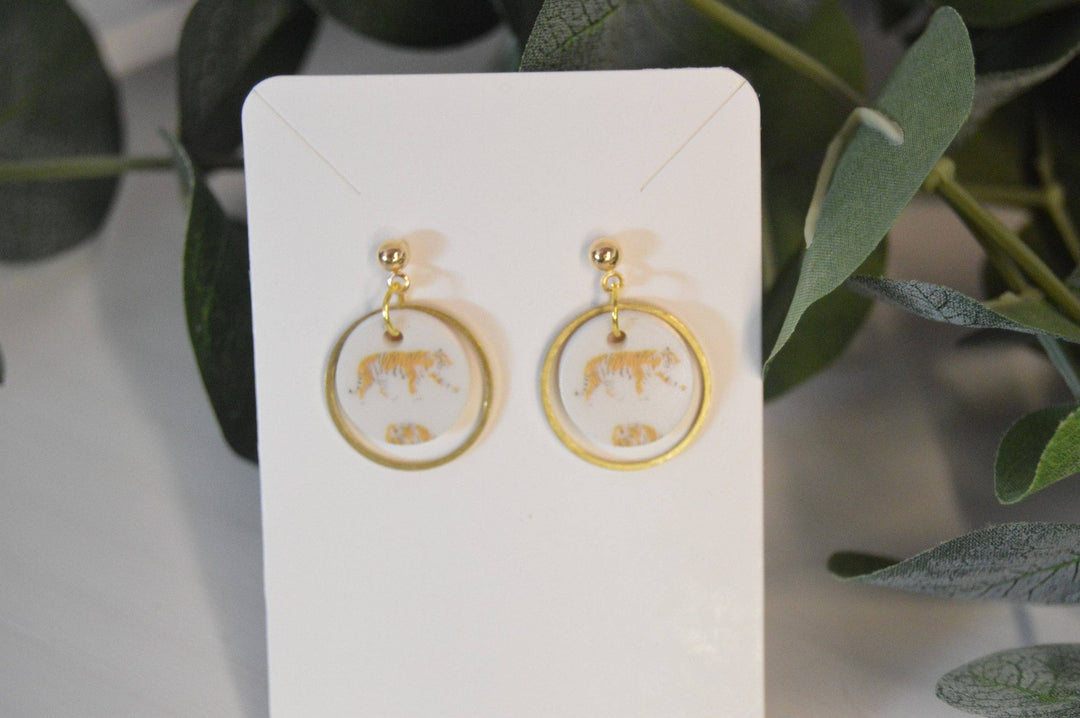 The Golden Stripes Earrings