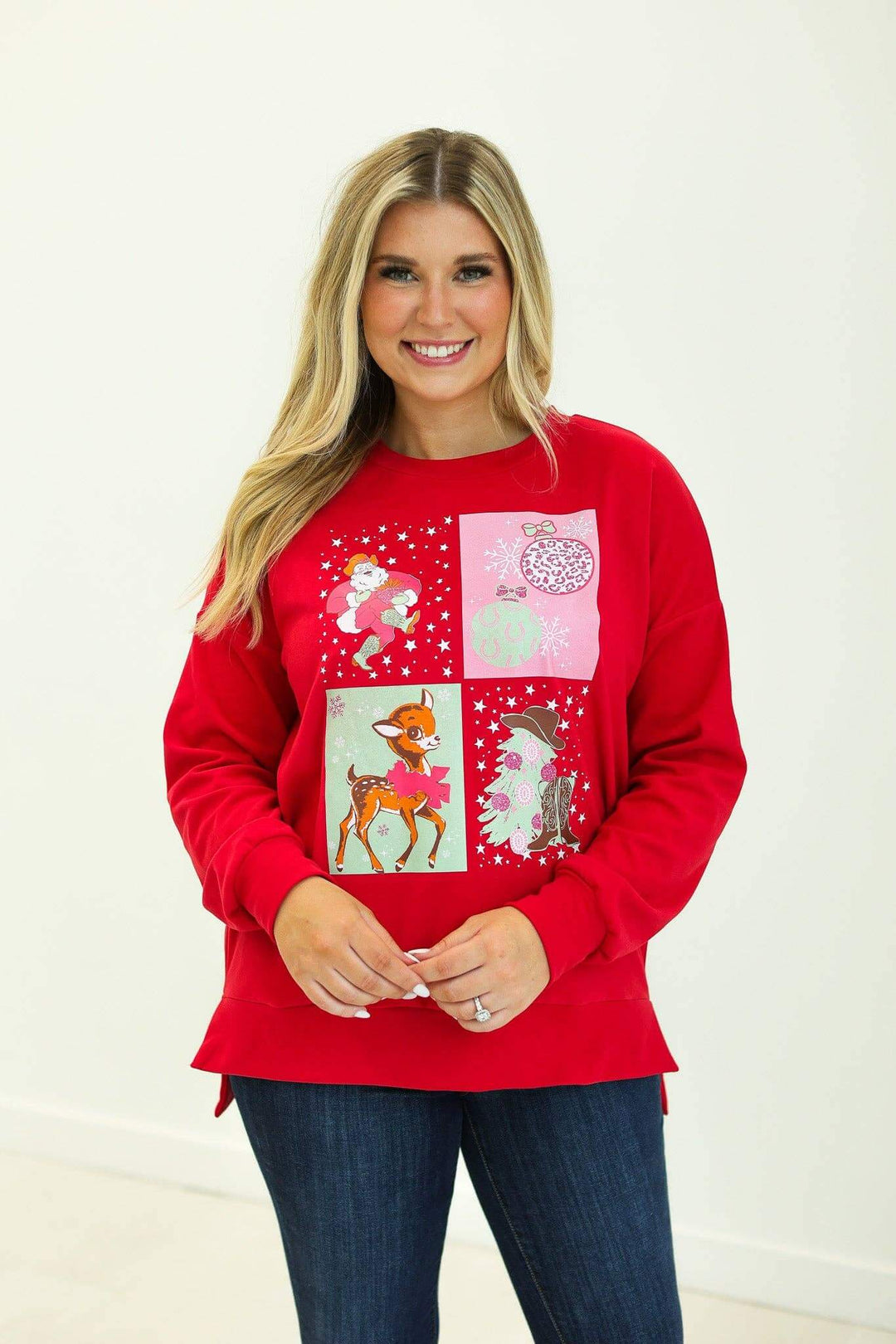 Retro Jolly Vibes Sweatshirt - Reg & Curvy