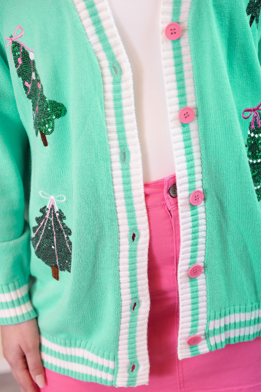 Mint to Be Merry Cardigan - Reg & Curvy