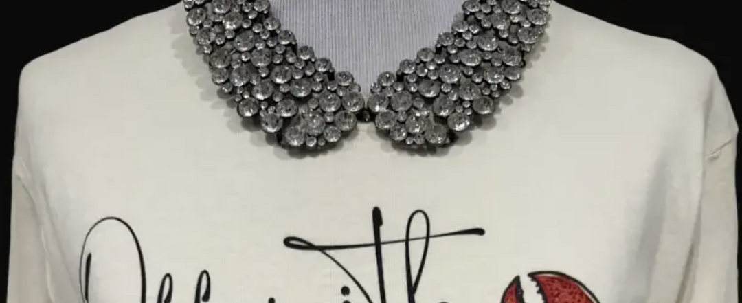 Clear Rhinestone Collar Necklace