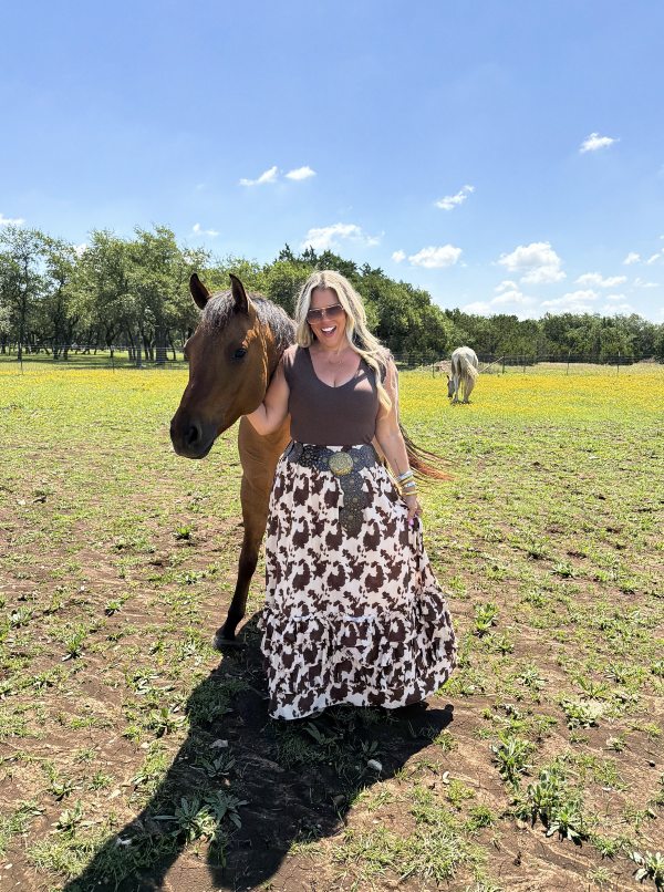 Holy Cow Cutie Maxi Skirt - Reg & Curvy