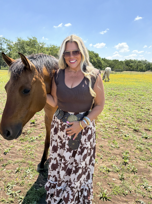 Holy Cow Cutie Maxi Skirt - Reg & Curvy