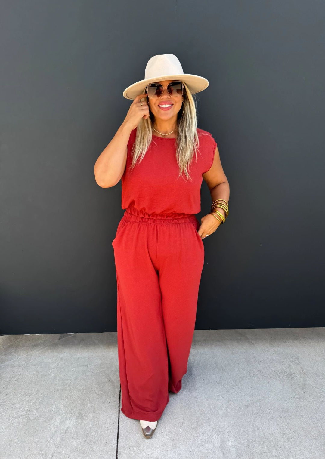 Cropped Top & Pant Set - Reg & Curvy - Lolo Viv Boutique