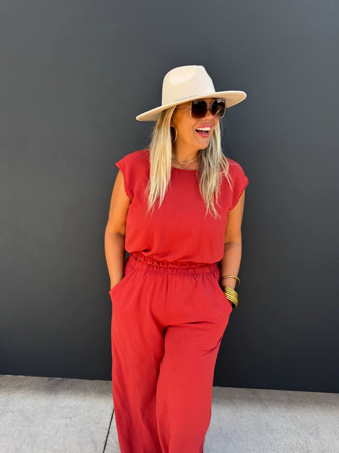 Cropped Top & Pant Set - Reg & Curvy - Lolo Viv Boutique