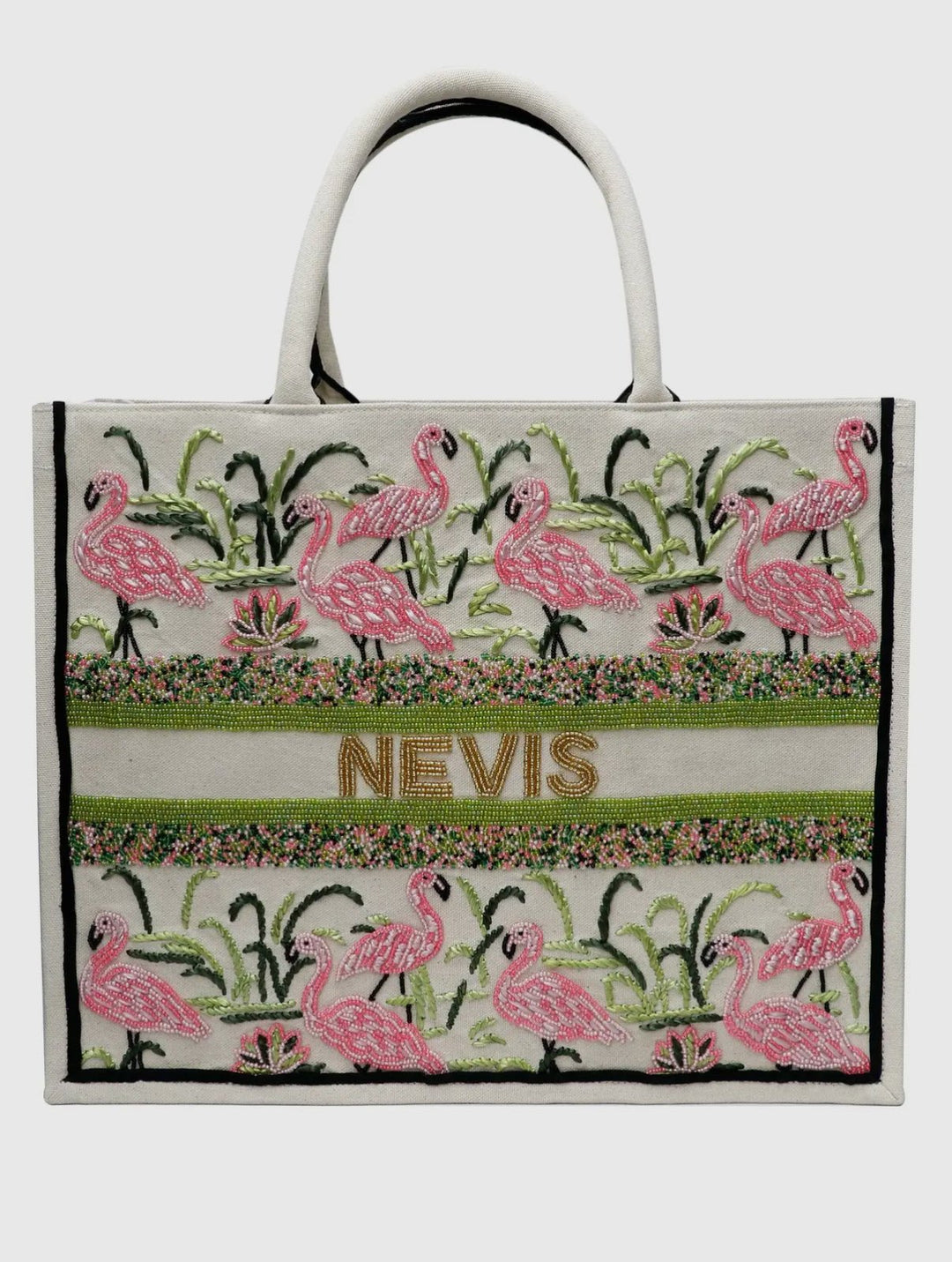 Customizable Beaded Tote Bag - Multiple Options - Lolo Viv Boutique